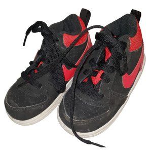 Nike Court Borough Mid 2 Ac Baby Boys Shoes Size 5C, Color: Red/Black/White